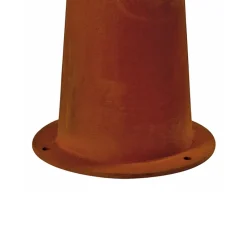 Sokkellamper ^ SLV Rusty 40 sokkellampe, rustfarvet, stål, højde 40 cm