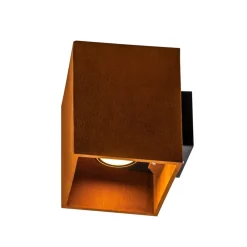 Udendørs Loftlamper ^ SLV Rusty udendørs LED-væglampe, up/down, kvader