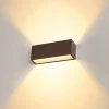 SLV Væglamper > Sitra LED udendørs væglampe op/ned 30cm rust