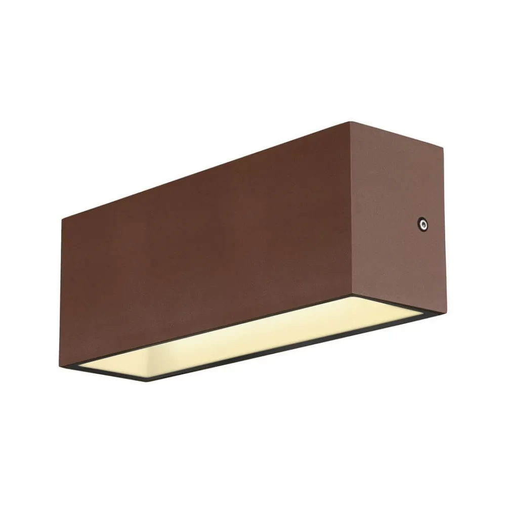 SLV Væglamper > Sitra LED udendørs væglampe op/ned 30cm rust