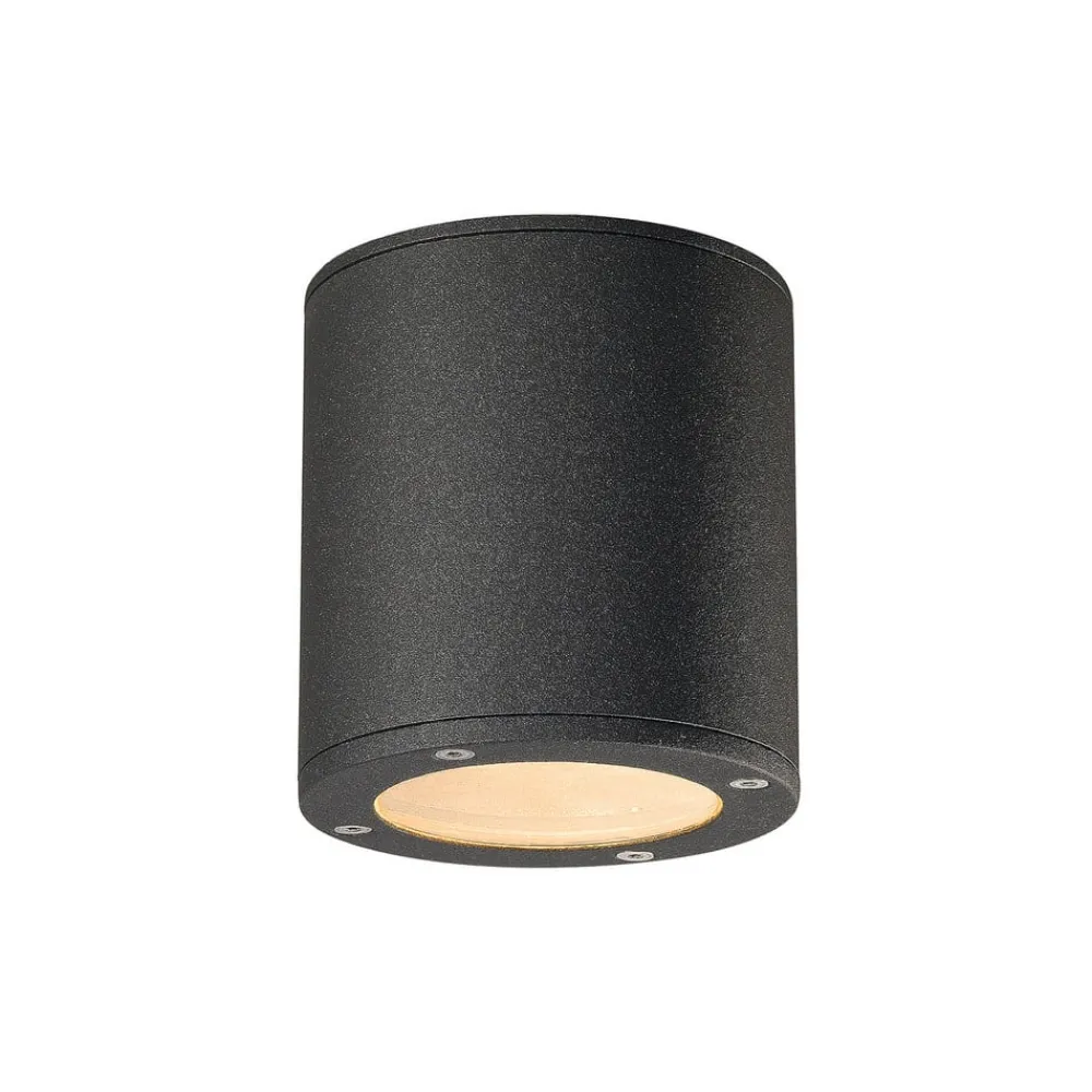 SLV Udendørs Loftlamper > Sitra udendørs loftlampe, antracit, aluminium, Ø 10 cm