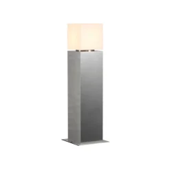 Sokkellamper ^ SLV sokkellampe Square Pole, højde 60 cm, grå, stål