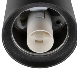 SLV Loftlamper > Varyt loftlampe til badeværelset, sort, aluminium, Ø 12 cm