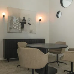 Væg- Og Spejllamper ^ SLV Varyt væglampe til badeværelset, sort, aluminium, bredde 12 cm
