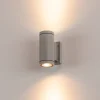 SLV Væglamper > væglampe Myra, sølvgrå, aluminium, bredde 8 cm, op/ned