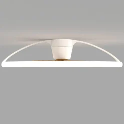 Mantra Iluminación Loftventilatorer > Smart LED-loftventilator Nepal, hvid/bøg, DC, støjsvag