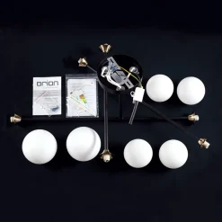 ORION Loftlamper > Snowwhite loftlampe med stænger, 6 lyskilder, sort