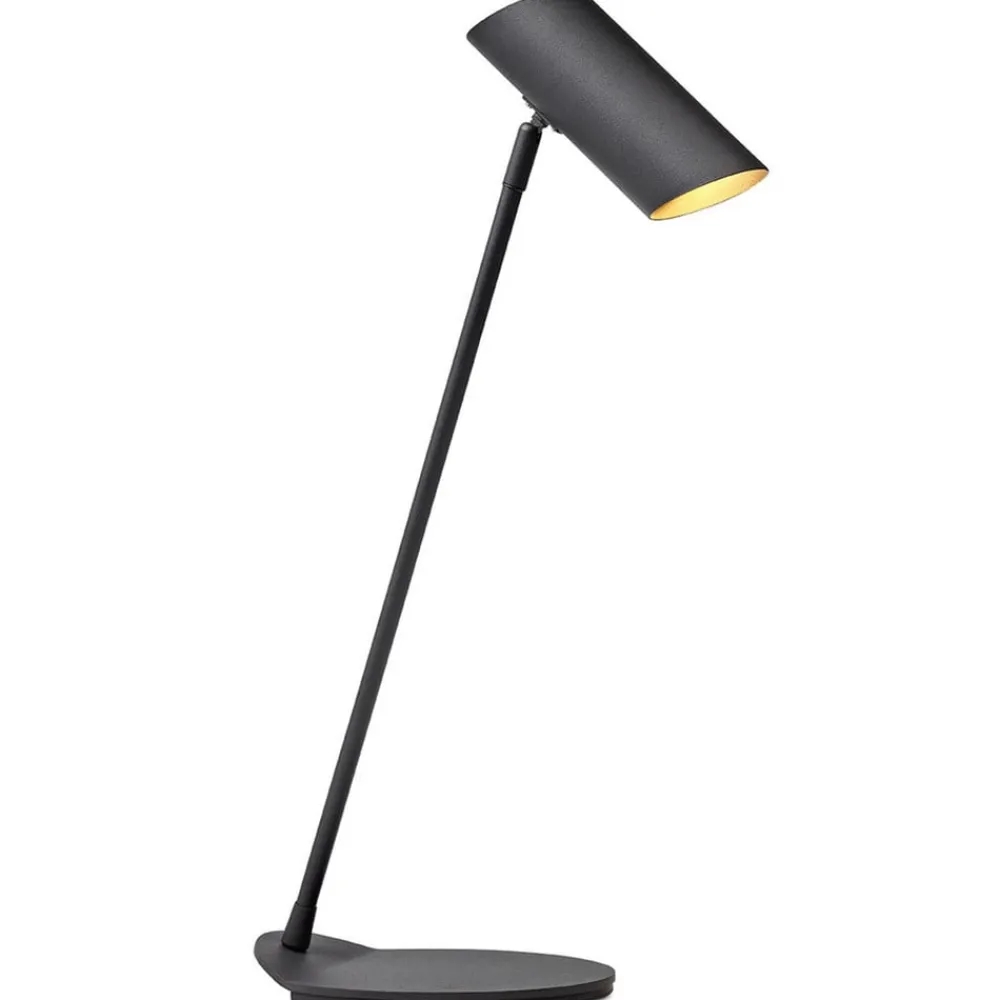 Arbejdsrum/Kontor|Bordlamper ^ Lucide Sofistikeret skrivebordslampe Hester, sort