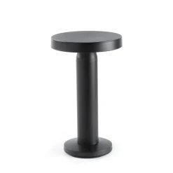 FARO BARCELONA Solcellelamper > Solar-LED-bordlampe Cairo, sort, plast, IP44, 21cm