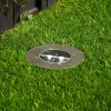 Smartwares Solcellelamper|Nedgravet Udebelysning > Solar LED nedgravningsspot Lugo, IP44, stål, glas