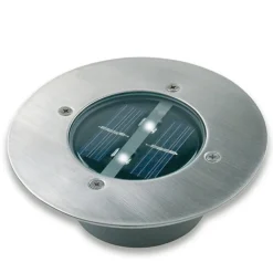 Smartwares Solcellelamper|Nedgravet Udebelysning > Solar LED nedgravningsspot Lugo, IP44, stål, glas