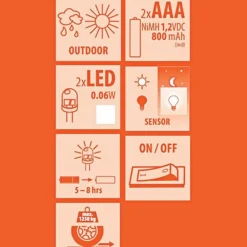 Smartwares Solcellelamper|Nedgravet Udebelysning > Solar LED nedgravningsspot Lugo, IP44, stål, glas