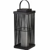 Solcellelamper ^ Searchlight Solar-LED-terrasselampe Sophelia, 36 cm, sort, rattan
