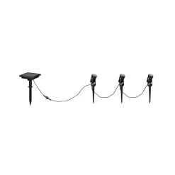 Reality Leuchten Solcellelamper > Solar spotlight Obidos, sort mat, aluminium, 3 stk