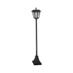 SMART GARDEN Solcellelamper > Solar vejlampe Metro, 130 cm, sort, IP44