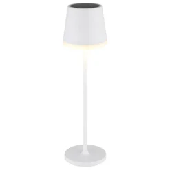 Solcellelamper ^ Globo 36637 solcelle-bordlampe, IP44, hvid