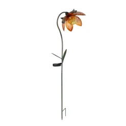 Globo Dekorationsbelysning|Solcellelamper > Solcelle-dekolampe 33653 jordspyd, enkelt blomst