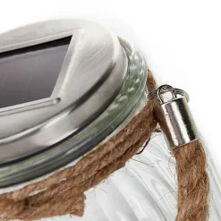 STAR TRADING Dekorationsbelysning|Solcellelamper > Solcelledrevet LED bordlampe Jar i glas