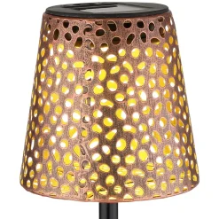 Solcellelamper|Udendørs Spot ^ Globo 36562 solcelle-lampe med jordspyd, IP44, kobber