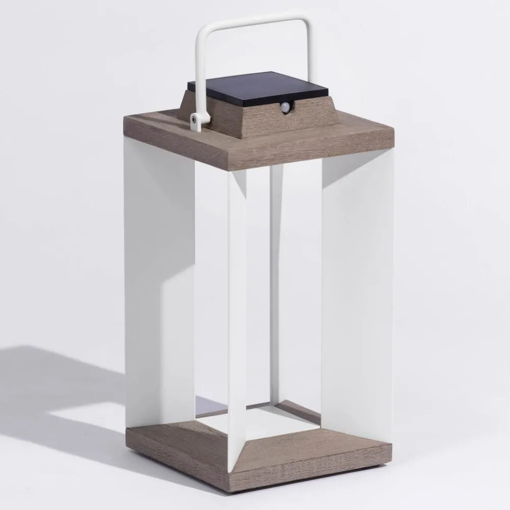 Solcelle Lampe Med Sensor|Solcellelamper ^ Les Jardins Solcellelanterne Teckalu, Duratek/hvid, 45,5 cm
