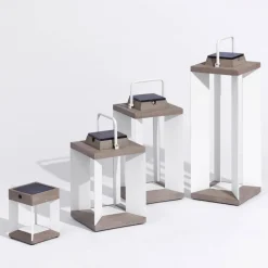 Solcelle Lampe Med Sensor|Solcellelamper ^ Les Jardins Solcellelanterne Teckalu, Duratek/hvid, 45,5 cm