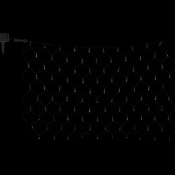 Globo Dekorationsbelysning|Julepynt > Solcelle-LED-lysforhæng IP44 110x90cm 100 lk