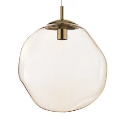 TK Lighting Pendellamper|Pendellamper > Sol-glaspendel, Ø 35 cm, sort/ravgylden