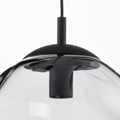 TK Lighting Pendellamper|Pendellamper > Sol glaspendel, Ø 35cm, sort/røggrå