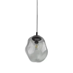 TK Lighting Pendellamper > Sol Mini pendel, glas, Ø 25 cm, sort/grafitgrå