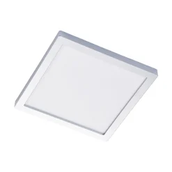 Arcchio Loftlamper > Solvie LED-loftlampe, sølv, kantet, 30 x 30 cm