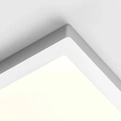 Arcchio Loftlamper > Solvie LED-loftlampe, sølv, kantet, 30 x 30 cm