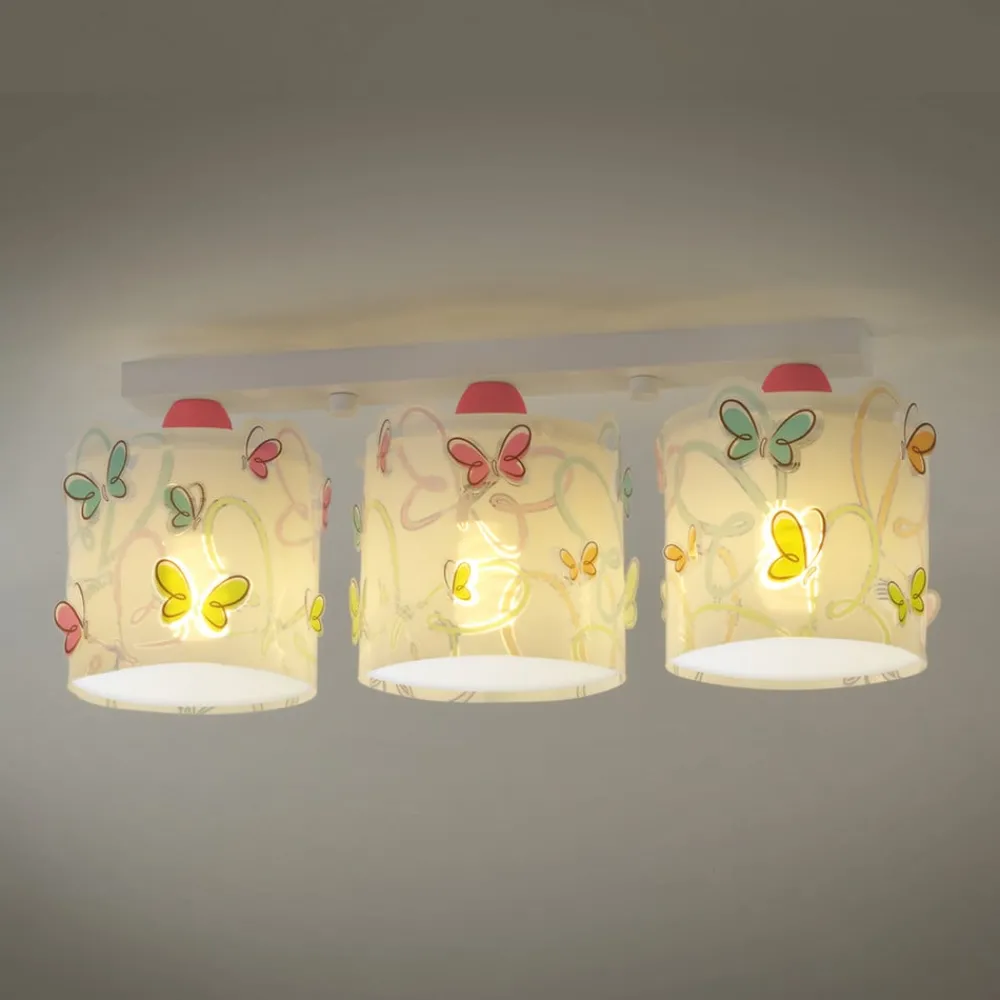 Dalber Loftlamper > Sommerfugle-loftslampe til børneværelset