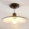 Loftlamper ^ Lindby Sort loftlampe Phinea i metal, vintagelook
