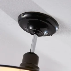 Loftlamper ^ Lindby Sort loftlampe Phinea i metal, vintagelook