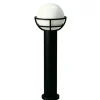 Albert Leuchten Gadebelysning > Sort pullertlampe med opalglas