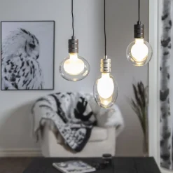 Dæmpbar Led-Pære|Led Pærer ^ STAR TRADING Space E27 G150 LED-pære 3,5 W, opal, 3-trins dæmp.