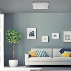 JUST LIGHT. GmbH Loftlamper|Loftlamper > Sparkle LED-loftlampe CCT dim stål 45x45cm