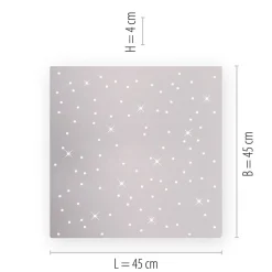 JUST LIGHT. GmbH Loftlamper|Loftlamper > Sparkle LED-loftlampe CCT dim stål 45x45cm