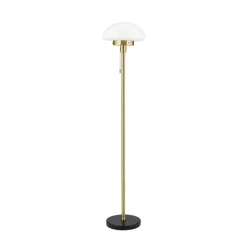 ORION Gulvlamper|Gulvlamper > Sparta gulvlampe, sort/messing, glas, marmor, 148 cm