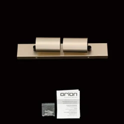 Loftlamper|Loftlamper ^ ORION Spotlight Sean, 2 lyskilder, guldfarvet, metal, drejeligt monteret