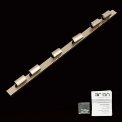 ORION Loftlamper|Loftlamper > Spotlight Sean, 6 lyskilder, guldfarvet, metal, drejeligt monteret