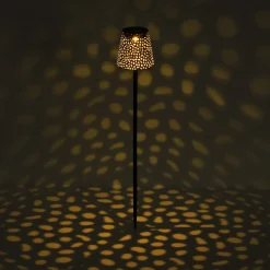 Globo Solcellelamper|Udendørs Spot > 36562S solcelle-lampe med jordspyd, IP44, sølv