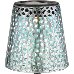 Globo Solcellelamper|Udendørs Spot > 36562S solcelle-lampe med jordspyd, IP44, sølv