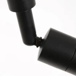 Gulvlamper ^ Steinhauer Stang gulvlampe, LED-læselampe, sort/naturlig fletværk