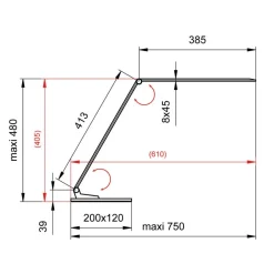 Aluminor Arbejdsrum/Kontor|Bordlamper > Starglass LED-bordlampe med glasfod
