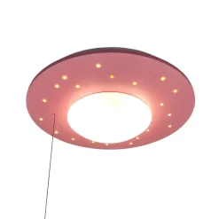 Loftlamper ^ Niermann Standby Starlight loftlampe med stjernehimmel, rosa