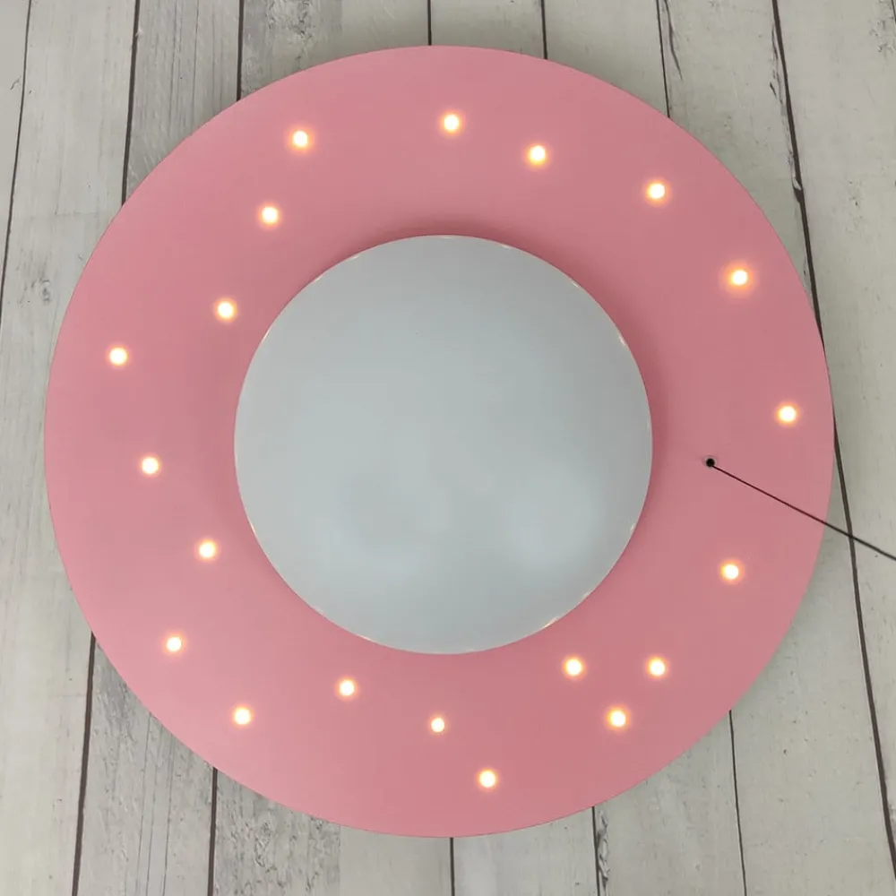 Loftlamper ^ Niermann Standby Starlight loftlampe med stjernehimmel, rosa