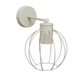 HELAM Væglamper > STARLIGHT væglampe, cremehvid 1 lyskilde Ø 18 cm metalstik