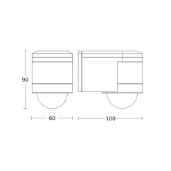 STEINEL Sensor > bevægelsessensor IS 240 DUO hvid