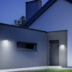 STEINEL Solcelle Lampe Med Sensor|Væglampe Med Sensor > LED-væglampe XSolar SOL-O S, antracit, sensor